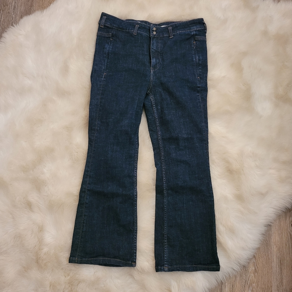 Pilcro cropped high rise flares